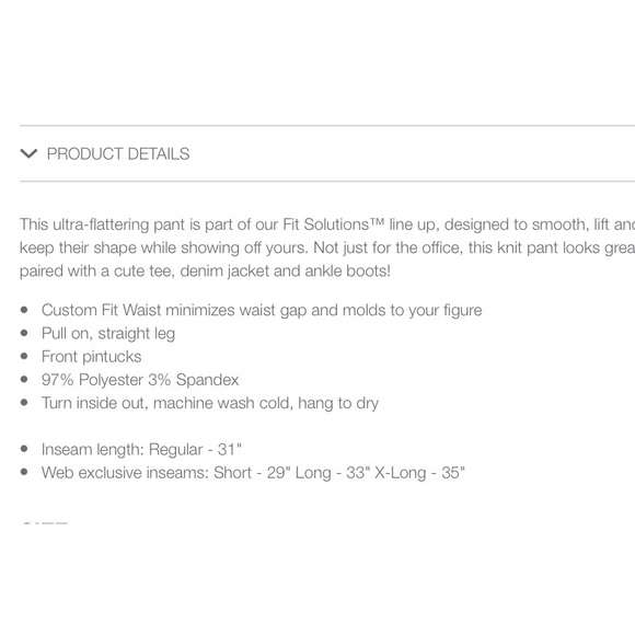 Straight Leg Pull-On Dress Pants - Picture 9 of 13